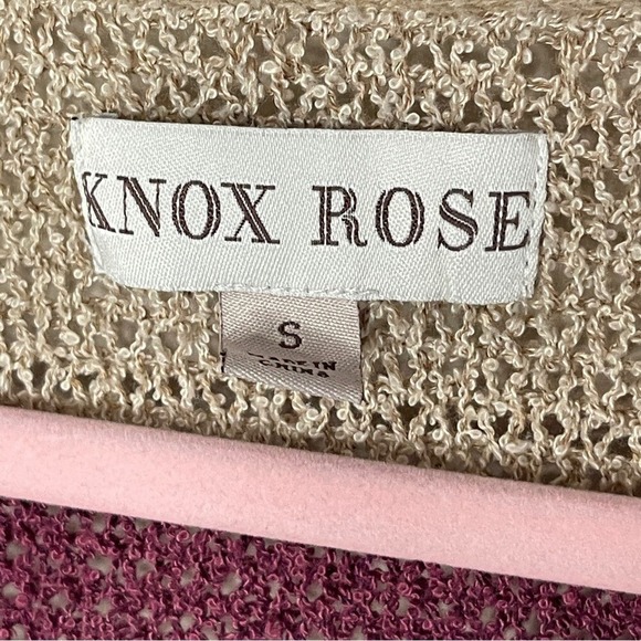 KNOX ROSE Striped V-Neck Pullover Sweater, Small - Picture 5 of 7